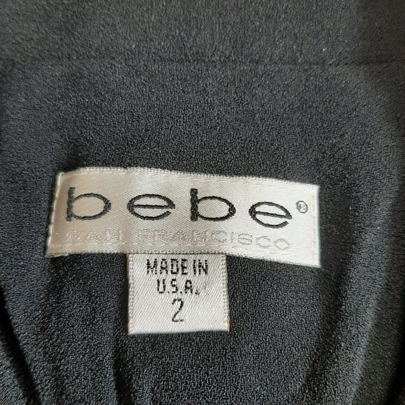 Bebe Women's Black Five Buttons Blazer Size 2 - Picture 7 of 8